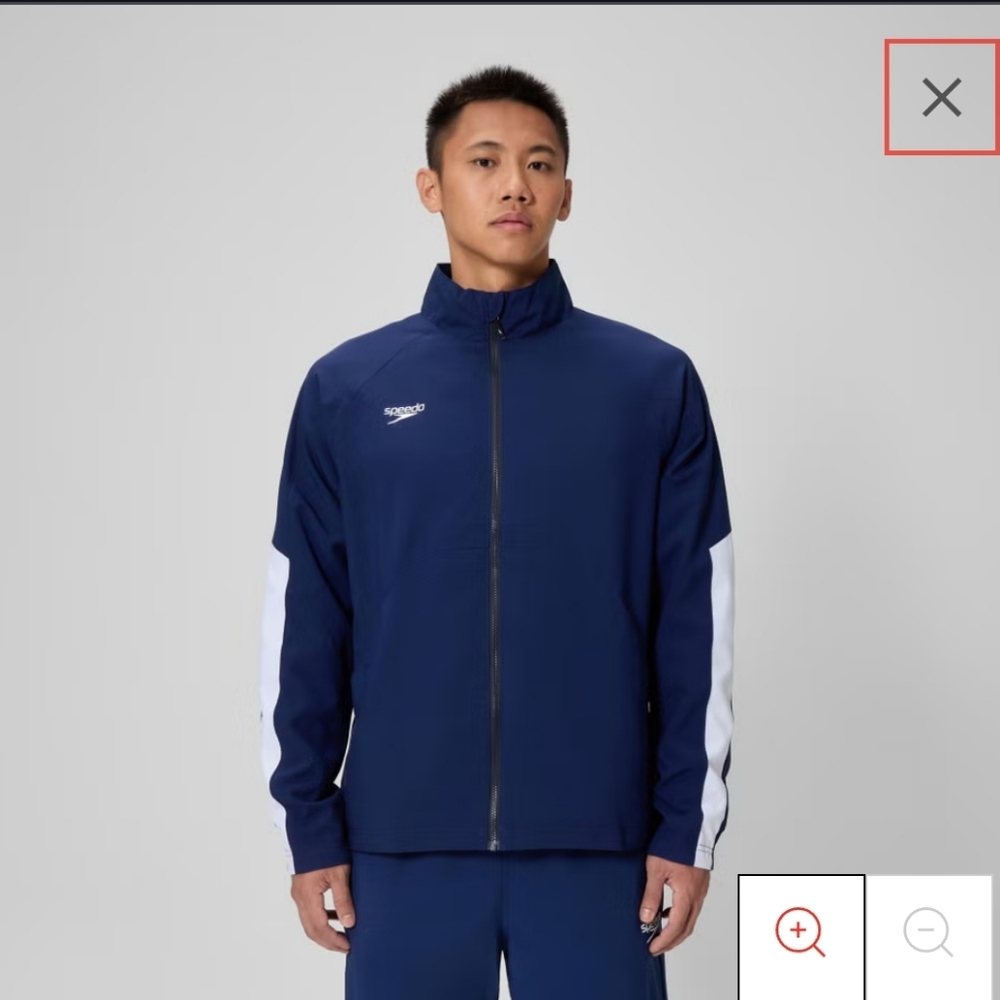 Men's Edge Warm Up Jacket Navy
